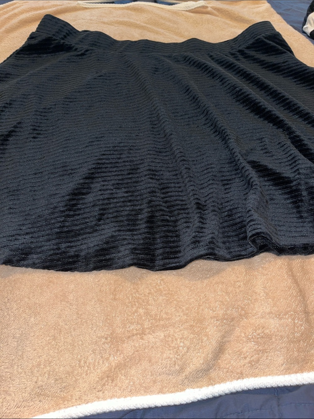 Black mini skirt